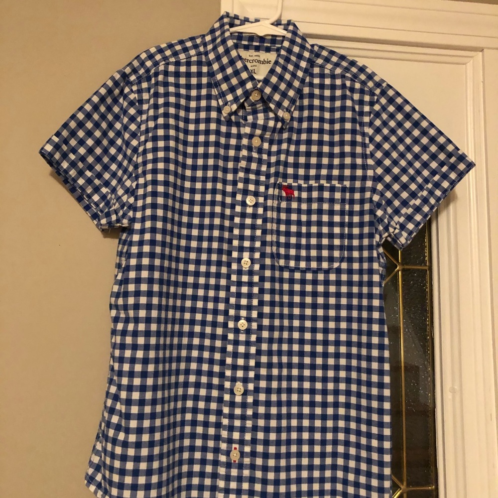 Boys Abercrombie short-sleeved button down